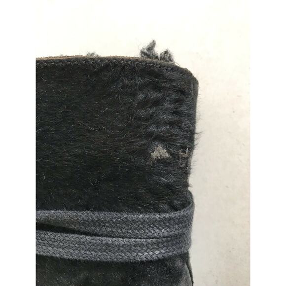 UGG Collection Piera Lace Up Boots Lambskin Sheepskin FLAW - Picture 8 of 12